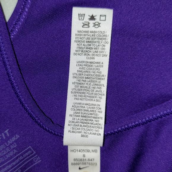 Nike Dri-Fit sports bra | Size S | Purple - Picture 5 of 5